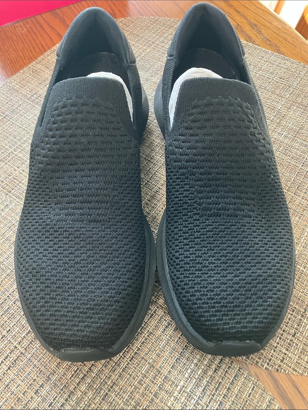 Ryka Women's Black Slip-On Knit Sneakers